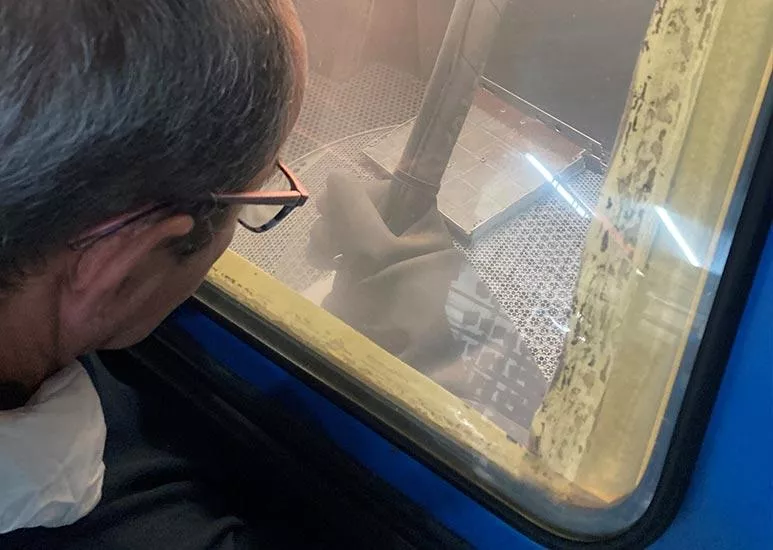 Sablage de pièce